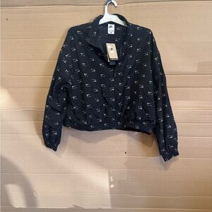 Nike black & white lightweight zip up jacket #streetwear women’s large